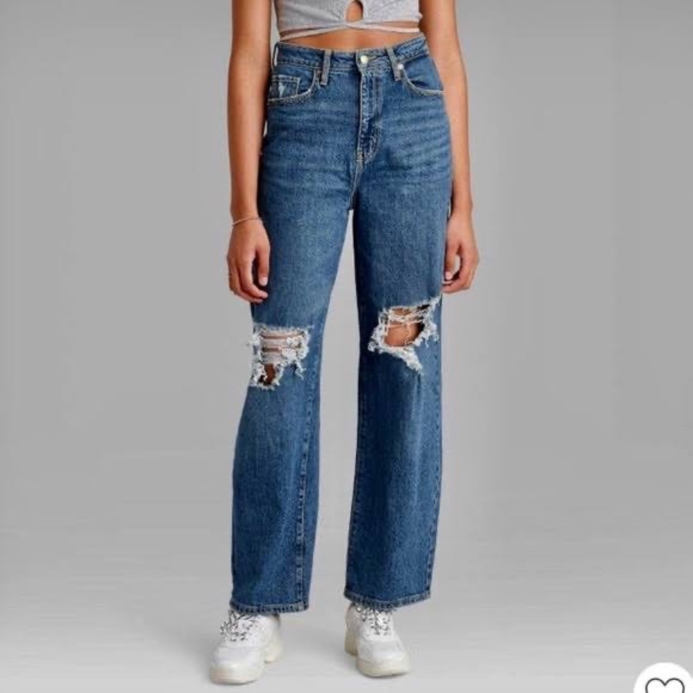High Rise Straight Jeans